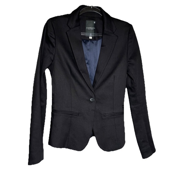 RAW CORRECT LINE BY G STAR Jackets & Blazers - G-STAR WOMEN RAW‎ CORRECT  Black Classic Blazer Jacket Size 2/34